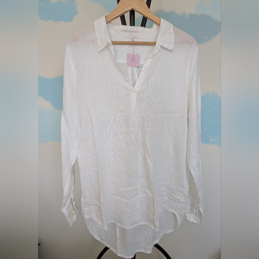 NWT CP Shades Calypso St Barth Kellie linen shirt - Size M